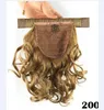 064 Syntetisk hästsvans Långt rakt hår 16quot22quot Clip Ponytail hårförlängning Blond brun ombre hårsvans med dragstr6877249