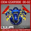 Suzuki GSXR-1000 GSX R1000 GSXR 1000 CC Movistar Red 01-02 Bodywork 62NO.22 1000CC GSXR1000 K2 00 01 02 GSX-R1000 2001 2002 2002 OEM 페어링 키트