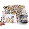 Seria architektury Dame Cathedral Builds of Paris Brick Classic WG5210 Model Model Children Toys 16001 16004 16005