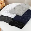 Men039s Socks 5 Pairs Dress Sock Solid Color Deodorant Business Cotton Plaid Diamond Line No Gift Box2747545