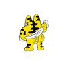 Süße günstige kleine Tiger-Legierungs-Brosche kleine Tiger-Squating-Reiben-Back liegend Cartoon-Mode-Abzeichen Schmuck