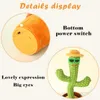 Cartoon Electric Plush Toy Can Sing 120 Dance Music Luminous Cactus Recording Learn to Talk Doll7669758