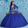 Sweet 15 Royal Blue DVive Twibeanera Платья Мексиканец с куртками Спагетти Ремни Милая Пушистое Шариковое платье Бургундское Платье для ночи Вечерняя одежда
