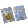 Colorful Aluminum Foil Zip Food Storage Bag Matte Clear Zip Package Bag Clear Plastic Food Bag with Zipper Mylar Bags