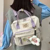 Backpack Style Bagdcimor lindo adolescente multifuncional girl ring buckle saco de viagem portátil feminino feminino distintivo Mulheres 220723