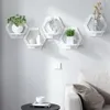 Vägghylla Förvaring Hållare Racks Gratis Stansning Väggmonterad TV Bakgrund Hanger Sovrum Balkong Sängsidan Väggblomma Pottstativ DecorAcion Habitacion