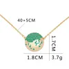 Crystal Bar Love Heart Wold Pendant Necklace Gold Chains Diamond Necklaces for Women Girls Fashion Jewelry Will and Sandy