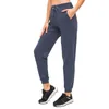 L- 04T Kvinnor Slipe Elasticity Yoga Pants Casual Outfit Cinchable Drawcord Running Sweatpants Binding Feet Loose Sportswear With 3355