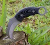 SCORPION爪Karambit Knife AUS-8Aブレードマイカハンドルポケット固定ブレード狩猟EDCサバイバルツールレザーシューフナイフ