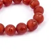 Agate rouge gravée Namo Amitabha brins Bracelet élastique perlé 10mm 12mm 14mm perles bouddhistes chantant écritures Bracelets Reiki guérir bouddhisme Religion bijoux