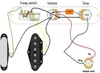 6 Strings Saddle Bridge Plate, 3 Way Switch Control Plate, Neck Pickup Set for Electric Guitars Replacement Parts - Gold