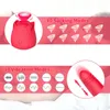 NXY vibrators 10 Snelheid vibrators Dildo's sterke shock zuigen likken plagen dubbele hoofden rose seksspeeltje voor vrouwen 0104