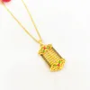 Färgglada Abacus Pendant Chain Halsband 18K Gul Guld Fylld Unik Stil Pretty Women Girl Smycken Present