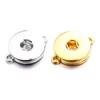 2 Farben Druckknopf Silber Gold Farbe Charm Anhänger für Ohrringe Halsketten Armband passend 18mm Druckknöpfe Schmuckherstellung Zubehör