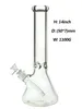 Glass Hookah Beaker Bong 14inch 7mm with 14/19mm Downstem and bowl 1100G/Pc GB029