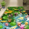 Alfombras de flores 3D, felpudo para pasillo, dormitorio, sala de estar, océano, alfombras para niños, cocina, escaleras, alfombras antideslizantes para pasillo de Hotel