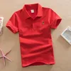 Märke Boys Shirts 3-15 år Pure Solid Candy Baby Boy Toppar Barn T-shirts Outfits Kids Jersey Bomull Golfskjorta 210413