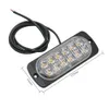 2pcs/4pcs 12V 24V Strobe Warning Lamp 12 LEDs Side Marker Light For Truck Lorry Trailer Tractor ATV Signal Lamp Car