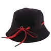 折りたたみ夏の太陽の帽子トラベルバケツ帽子ワイドブリム釣り帽子キャップブラック/ホワイトG220311