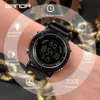 SANDA StainlSteel Case Sport Watch Men's Digital Watches Top Brand Luxury Waterproof Military Clock Male Relogio Masculino X0524
