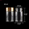 24 pieces 20ml 30*50mm Empty Glass Bottles with Golden Caps Transparent Perfume Spice Bottlesgoods