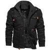 Jas mannen dikke warme militaire bommenwerper tactische jassen heren uitloper fleece ademend hooded windjack jassen 5XL kleding 211023