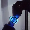 Luminous Diamond Watch USA trend modowy mężczyzna mężczyzna zegarek Światła Kolor LED LED Jelly Silikon Geneva Transparent Student Student Na rękę Para dla dzieci Prezent