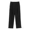 IEFB Mäns Sommar Koreanska Trend Svärd Byxor Mäns Lösa Straight Solid Färg Causal Business Pants Black Bottoms 9Y7614 210524