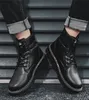 Retro İngiliz Sert Moda Martin Çizmeler Rahat Nefes Kaymaz Outsal Takım Ayakkabı Açık Trendy Ayakkabı Size39-44