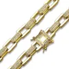 Bijoux de créateurs de luxe Femmes Bracelets Hommes Bracelets en or Hip Hop Diamant Style Pandora Charm Bracelet Amour Cubain Lien Chaîne Bracelets 293G