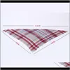Wraps Hats, & Gloves Aessories Drop Delivery 2021 Winter Fashion Plaid Tassel Shawl For Women And Men Warm Scarf Designer Scarves X9Urv