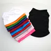 Ropa para perros Color sólido Blanco Negro Rojo Rosa Mascotas Camisas XS -XL Cachorro Verano Ropa transpirable GGA4690