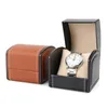 Pu Leather Watch Display Case Box With Cushion Singlegrid Jewelry Gift Storage Bottles Jars2967316