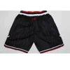 Zach Lavine Michael Bulls Black Big Stripes Stickerei Regular Season Basketball Shorts Hosen7165913