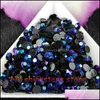 Rhinestones Losse Kralen Sieraden 5000pcs / Bag SS16 4mm 10 Kleur Jelly AB Hars Crystal Platback Super Glitter Nail Art Strass Wedding Decorati