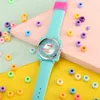 Mode Cut Snoep Kleuren Meisjes Horloges Kinderen Rubberen Strap Quartz Kinderen Vierkant Horloge Polshorloge Klok Reloj voor Gift