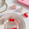 Koreański Kawaii Cute Cherry Hair Clip Claw Clamp Dla Dzieci Dziewczyny Słodki Kraba Krab Pałąk Akcesoria do włosów Nakrycia głowy