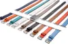 Double tour Smart Straps for Apple watch Ultra 49mm band 41mm 45mm 44mm 40mm 42mm 38mm Textured Genuine Leather watchband bracelet iWatch series 8 7 3 4 5 se 6 strap