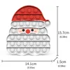 Noel Oyuncakları Kardan Adam Gingerbread Christmastree Push Bubble Toy Çocuklar Yetişkin Sıkma Duyusal Stres Rahatlatıcı Hediye 7683145