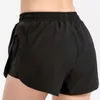Leggings Women Yoga Shorts fitness sports side pocket anti light fake two high waist tight Pants Blue black pink