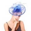 Fascinator Vrouwen Thee Brits Feest Haar Clip Bruidssluiers Bunkerhoed Bowler Retro Bruiloftssluier Kralen Haardrachtaccessoire Kentucky Hoofdbanden AL9267 jurk