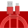 1 متر / 2 متر طول نايلون مضفر التفاف سريع شحن سريع 3A USB لنوع كابل بيانات مايكرو-ج سامسونج هواوي Xiaomi OPPO VIVO