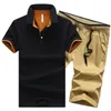 Men's Tracksuits 2021 Summer Casual PoloSports Suit Short-Sleeved T-Shirt + Shorts Quick-drying And Breathable 2-Piece Direct Sales