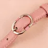 Belts 2021 Red Metal Buckle Pin Belt For Woman Waistband Female Faux Pu Leather Thin Skinny Waist Jeans Dress Girdle