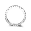14 k cor ouro moissanite casamento branco diamante branco para fêmea moda topázio gemstone bizuteria jóias anel
