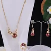 Earrings & Necklace Cring Coco Hawaiian Jewelry Sets Trendy Colorful Pearl Bulb Earring Wholesale Samoa Rings Ring Set For Women