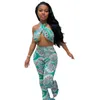 Women Tracksuits Two Piece Pants Sets Summer Clothing Printed Shorts + T-shirt Short Sleeve Crop Top Sexy Suits S-XXL