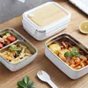 Single Layer Double layer Lunch Box Food Container Portable Food Storage Container Bento Box Dinnerware Microwave Children Kids 210925