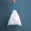 Drawstring Trash Bags Kitchen Garbage Thick White Bin Bathroom Can Liners Plastic Bag Dispenser Household 210728