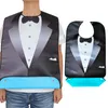 Mats & Pads Adult Suit Style Bib Waterproof Soft Reusable With Bow Tie Design For Men Eating Pocket 33 X 18 Inches